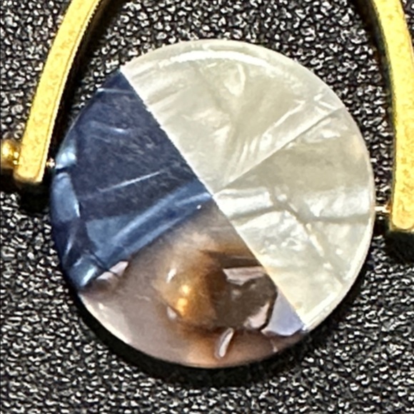 Madewell Color-block Acetate Spinning Disc Pendant Necklace - Picture 3 of 11